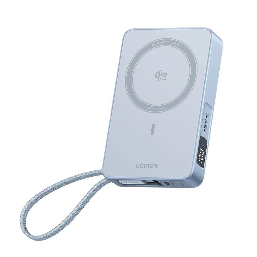 UGREEN MagFlow Magnetic Wireless Power Bank (10000mAh, Qi2 25W,