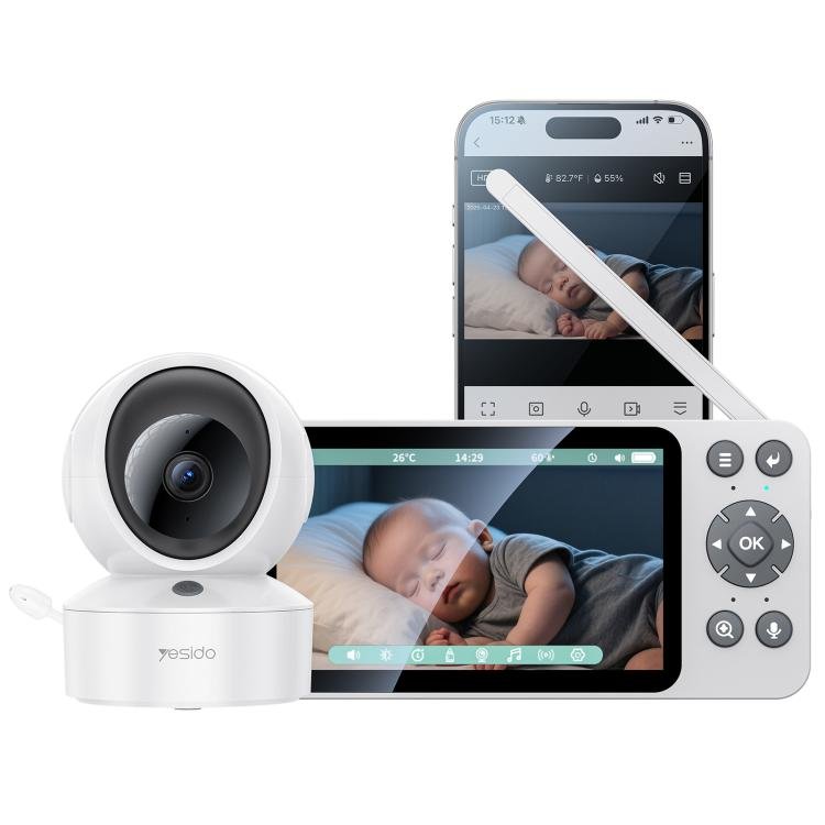 Yesido KM28 Baby Monitor with a 5-inch LCD Screen