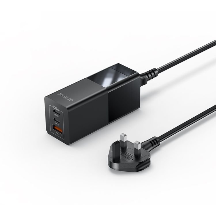 شاحن مكتبي Yesido YC77 GaN بقوة 100W