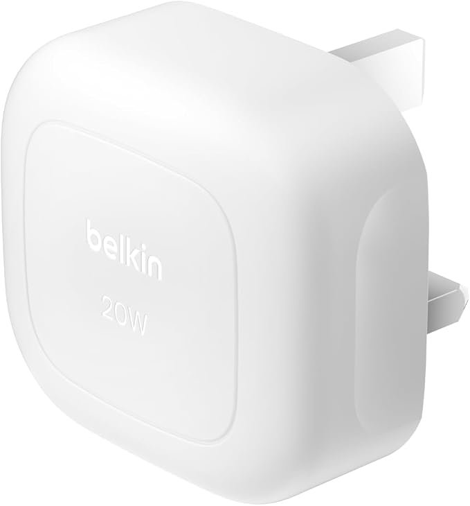 شاحن حائط Belkin BoostCharge بقوة 20 واط، يدعم الشحن السريع