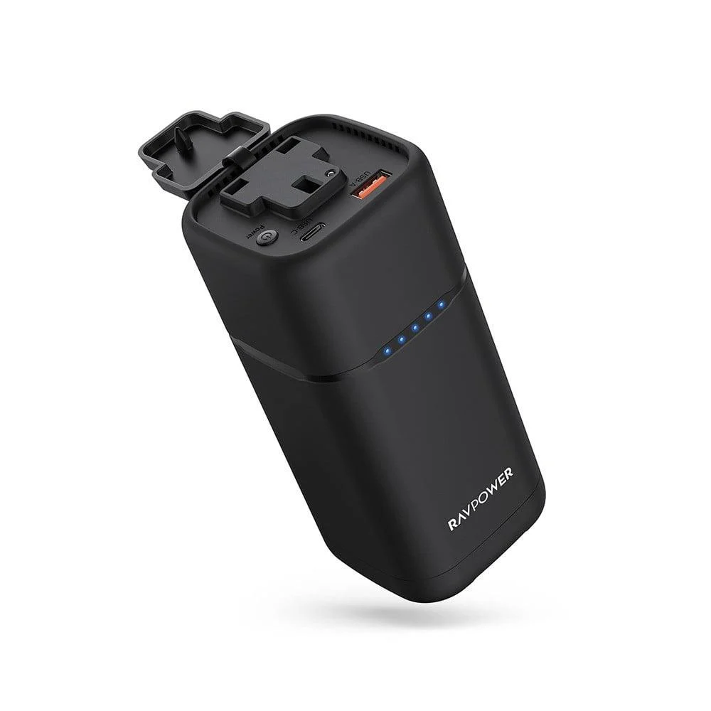 Rav Power Power Bank 20,000 mAh with PD and 3 Ports - Black